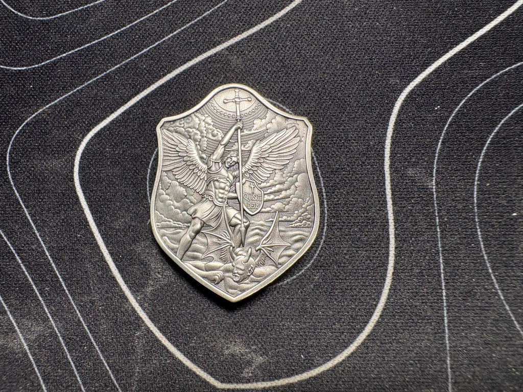 1/2 oz Silver Shield of St. Michael Stacker