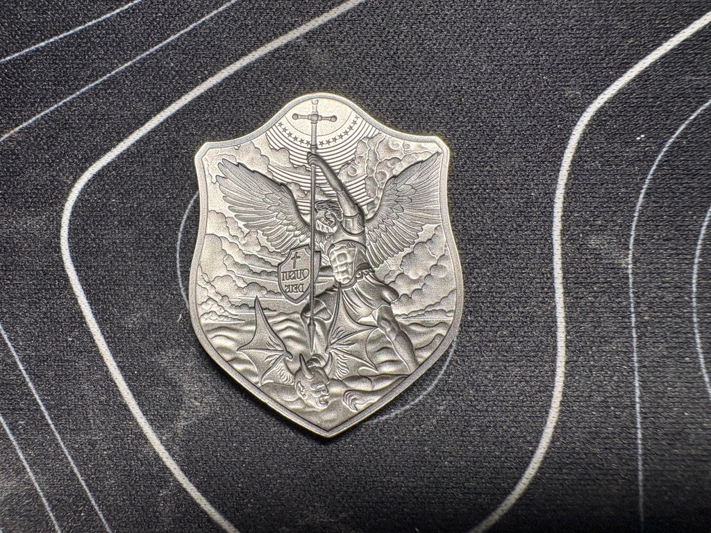 1/2 oz Silver Shield of St. Michael Stacker