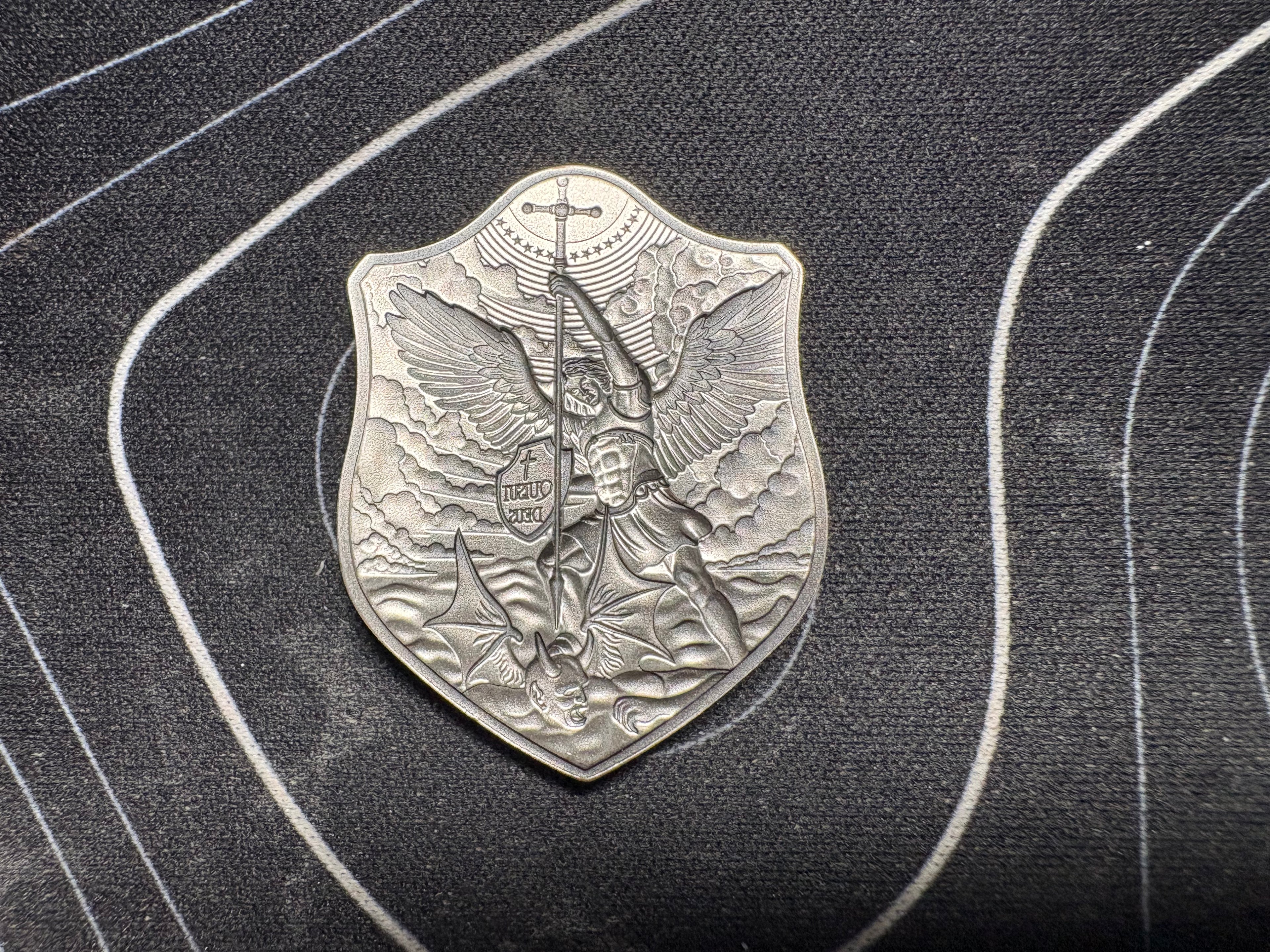 1/2 oz Silver Shield of St. Michael Stacker
