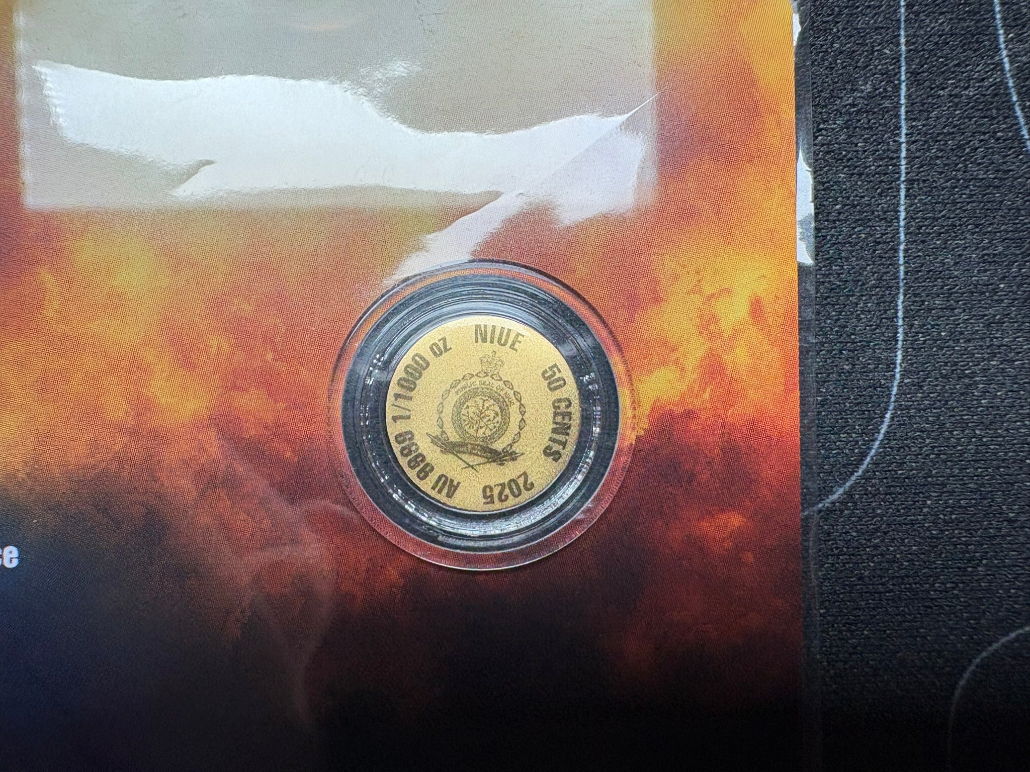 Niue Greek Mythology – Zeus | 1/1000th oz .9999 Fine Gold Coin | Gems Bullion