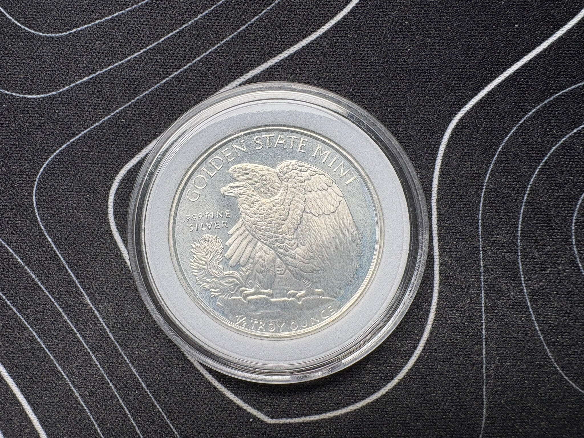 1/2oz Walking Liberty 999 Fine Silver Coin Golden State Mint In Capsule | Gems Bullion