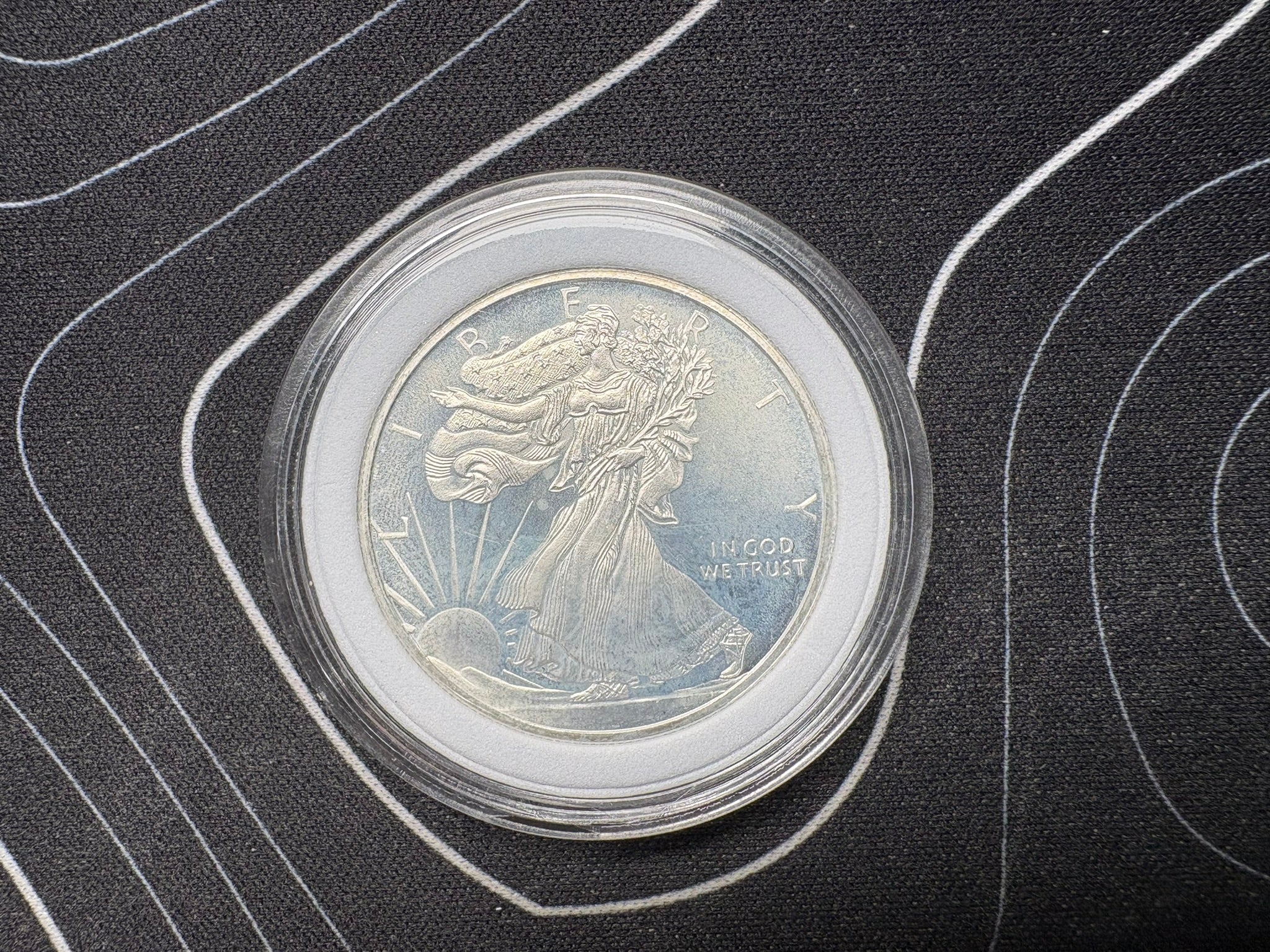 1/2oz Walking Liberty 999 Fine Silver Coin Golden State Mint In Capsule | Gems Bullion