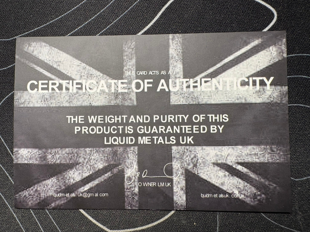 Liquid Metal UK 0.5oz Aztec Round .999 Fine Silver | Hand Poured Silver | Limited Mintage | Gems Bullion