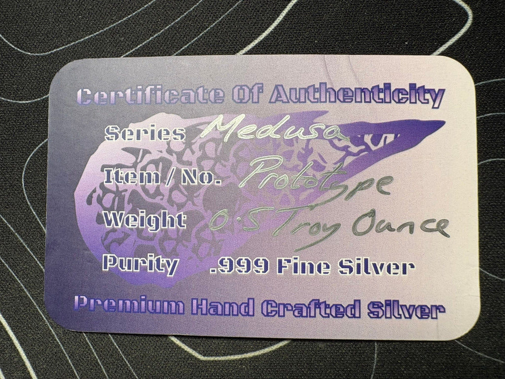 0.5oz .999 Fine Silver Medusa Prototype | Rio's Precious Metals | Gems Bullion