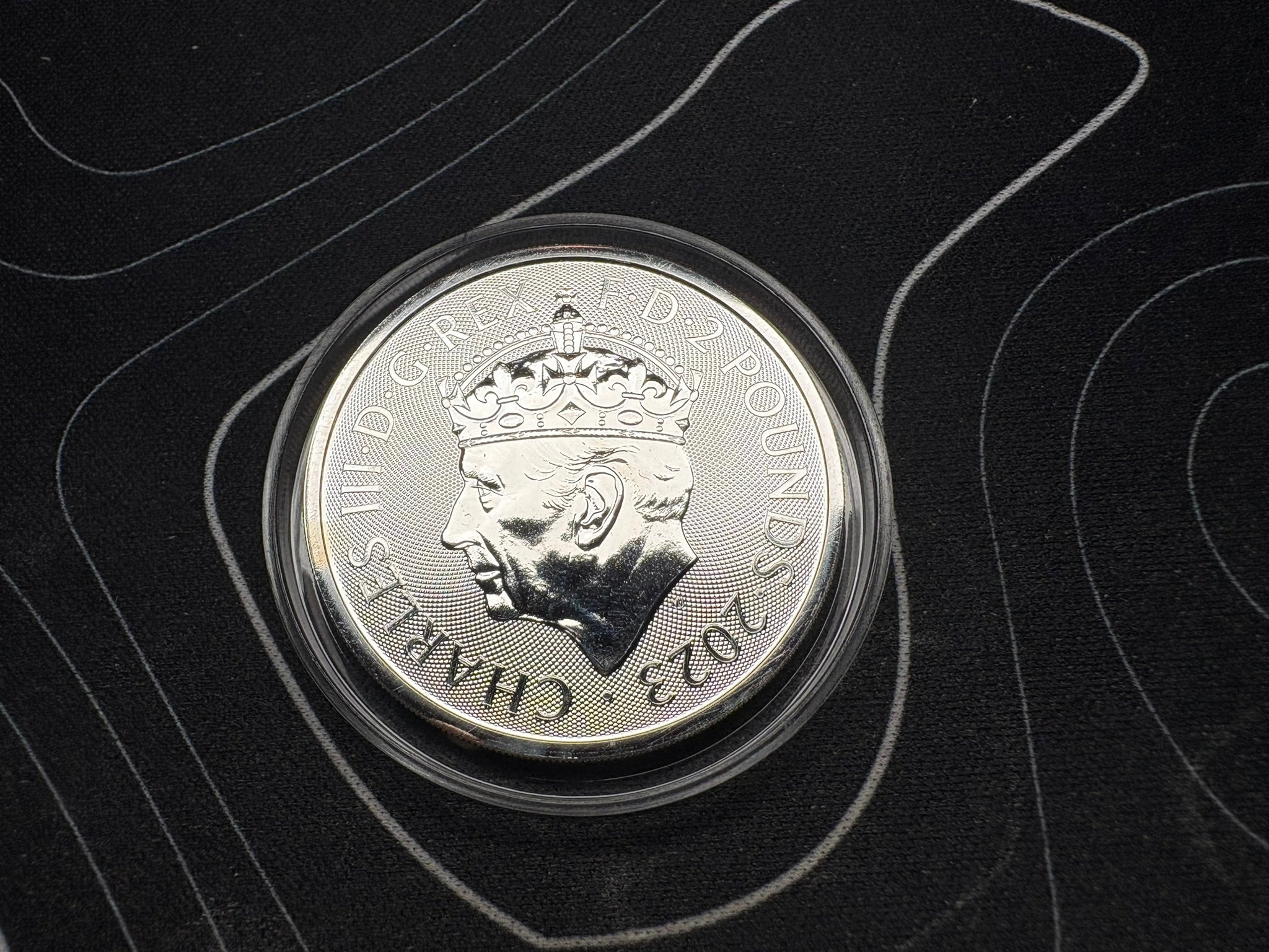 2023 King Charles III Coronation Cypher 1oz .999 Fine Silver Coin | The Royal Mint | CGT Exempt  | Gems Bullion