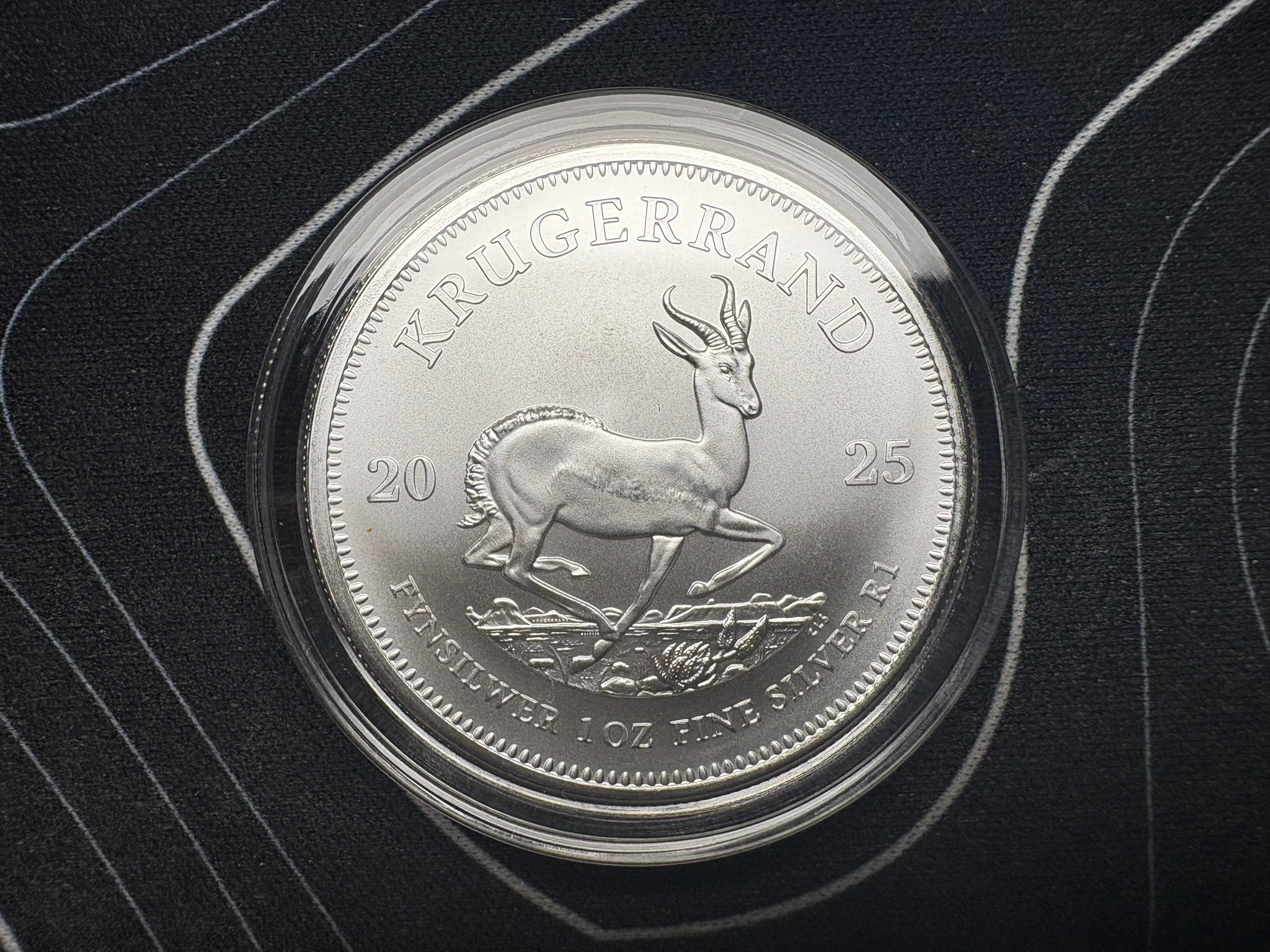 2025 South African Silver Krugerrand 1oz .999 Fine Silver Coin | Gems Bullion