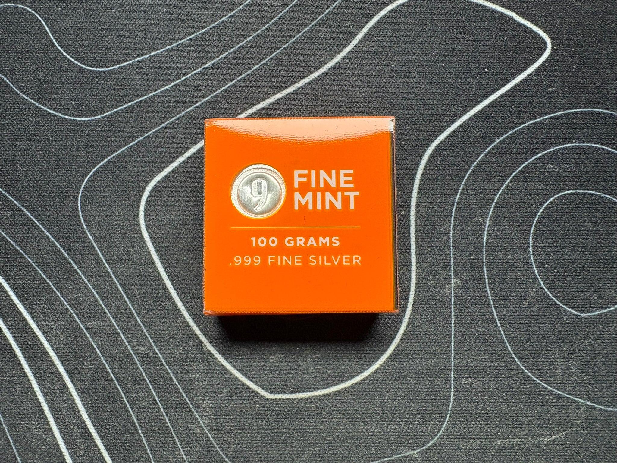 9 Fine Mint .999 100g (gram) Silver Bullion Bar With Original Plastic Case | Gems Bullion