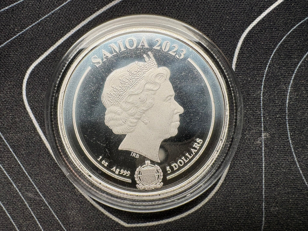 2023 Samoa Silver Batman DC Comics 1oz 999 Silver Coin Bat Signal Lasso Of Truth | Gems Bullion