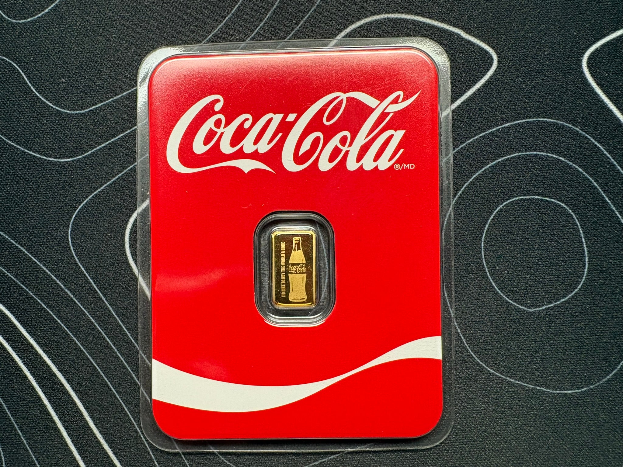 PAMP Suisse Coca-Cola 0.5g .9999 Gold Bar | Gems Bullion