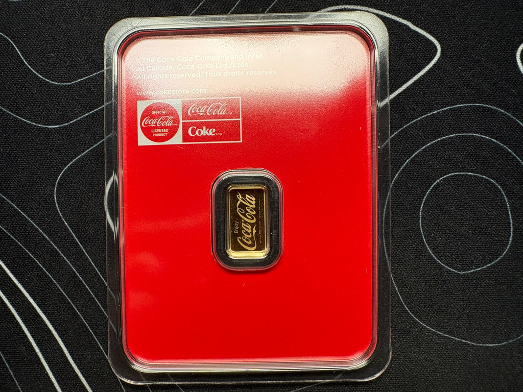 PAMP Suisse Coca-Cola 0.5g .9999 Gold Bar | Gems Bullion