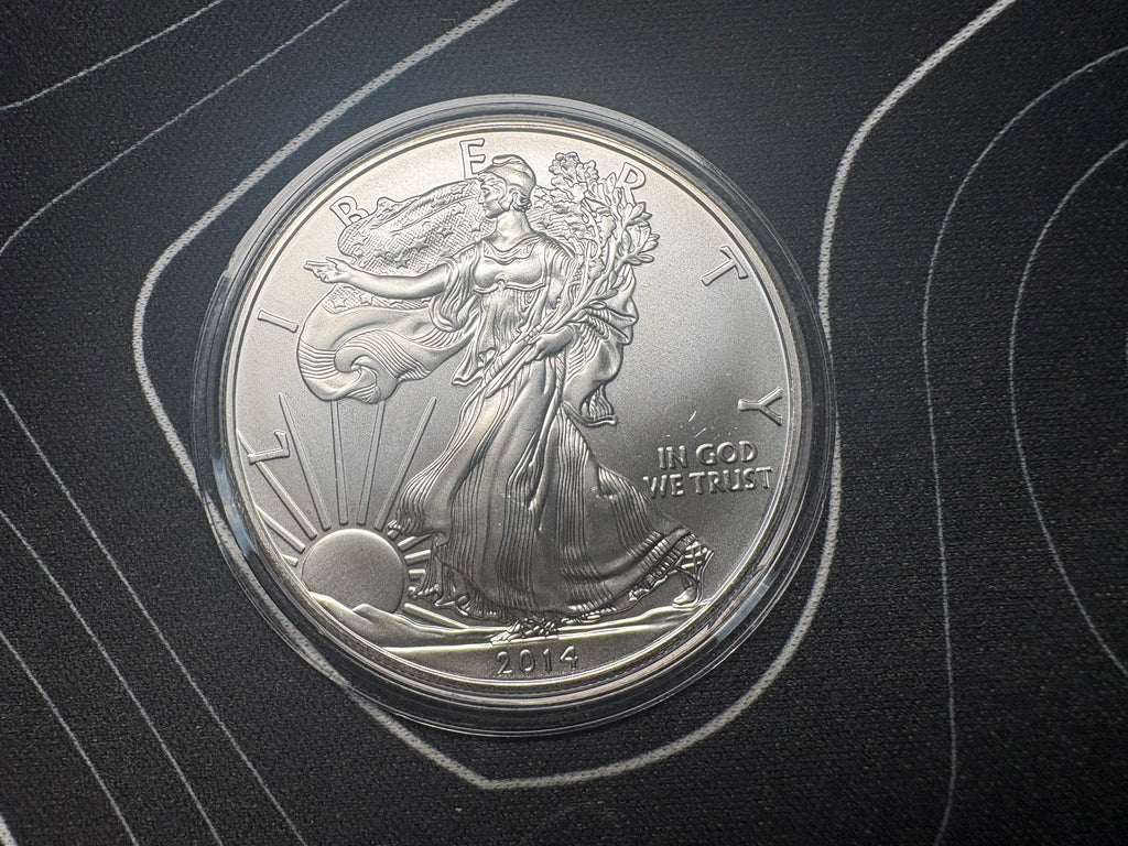 2014 Genuine Liberty One Dollar 1oz Fine Silver Coin | Gems Bullion
