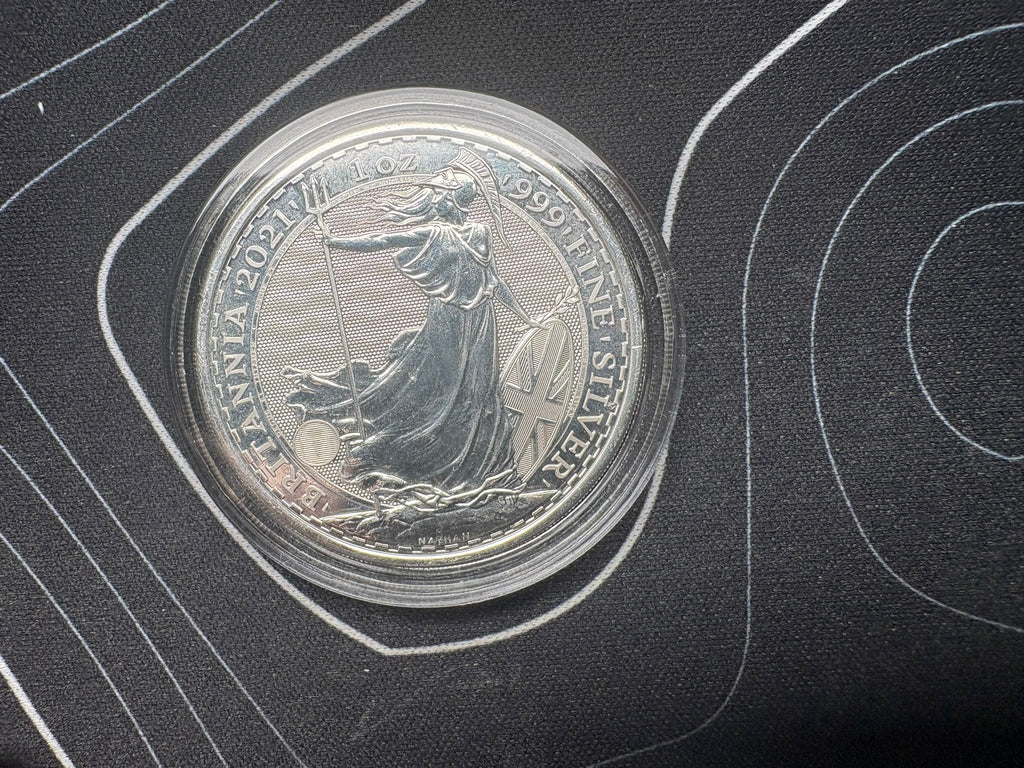 2021 1oz Silver Britannia 999 Fine Silver Coin | The Royal Mint | CGT Exempt
