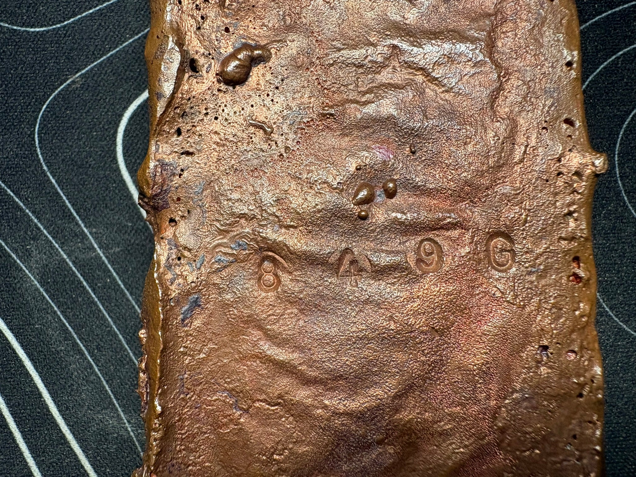 849g .999 Fine Copper “Dragon Bar” Bullion Ingot