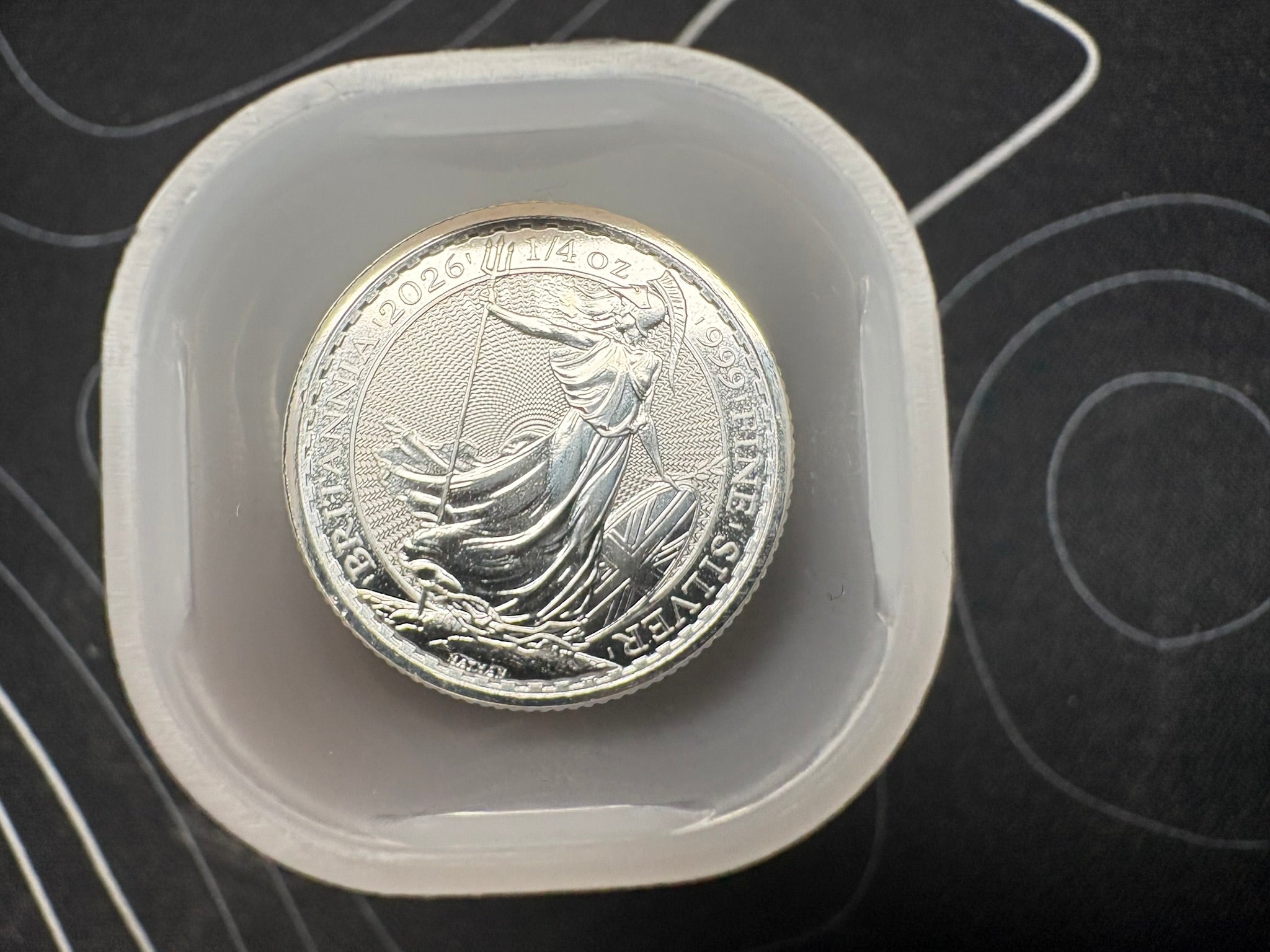 Tube of 1/4oz 2026 Silver Britannia .999 Fine Silver Coins | The Royal Mint