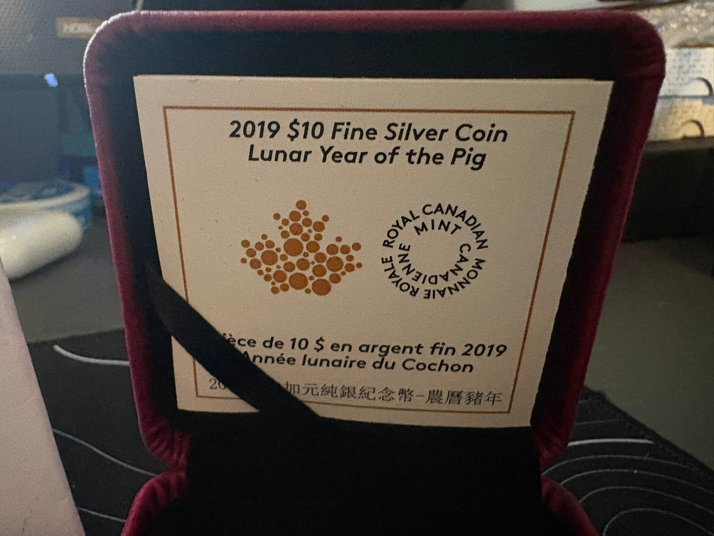 2019 1/2 oz. Pure Silver Coin | Year of the Pig | The Royal Canadian Mint
