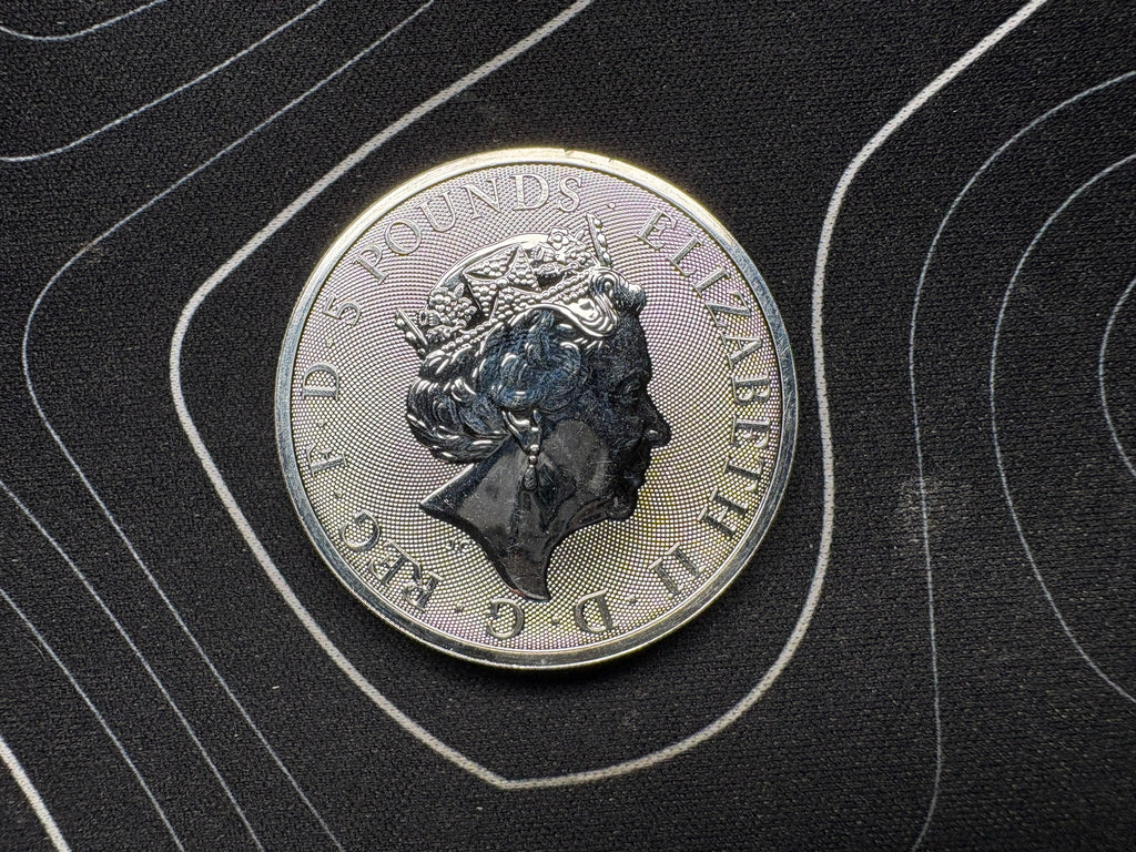 2022 2oz .999 Silver Lion of England Royal Tudor Beasts Coin | CGT Exempt