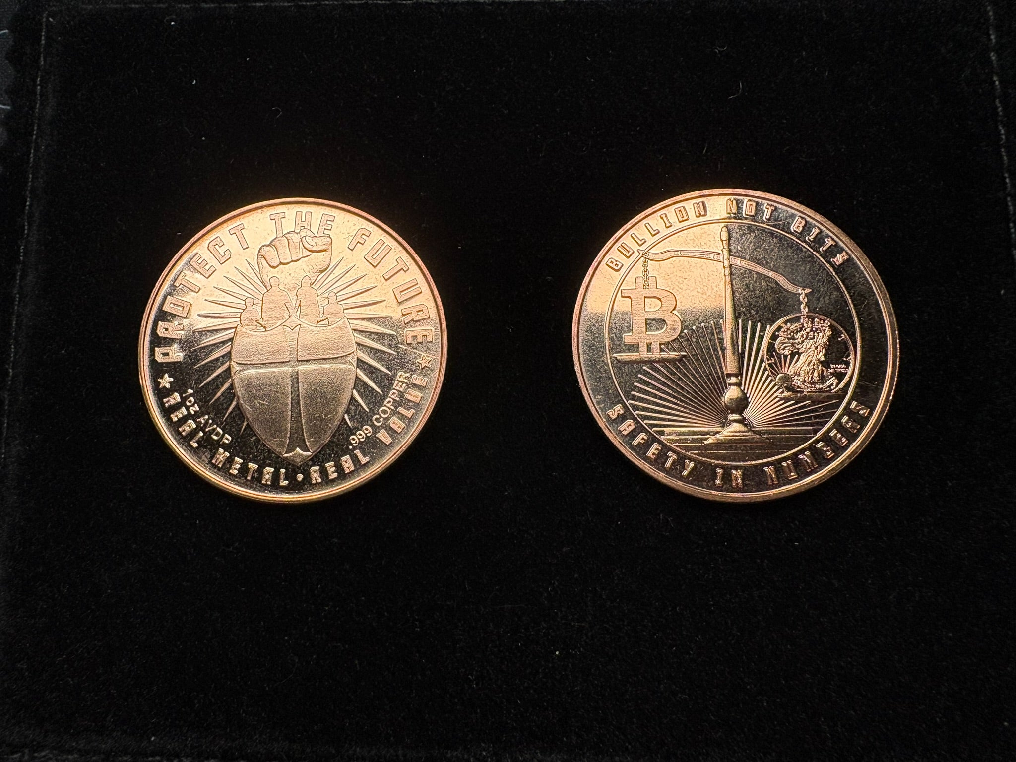 1oz “Bullion Not Bitcoin” .999 Fine Copper Bullion Coin