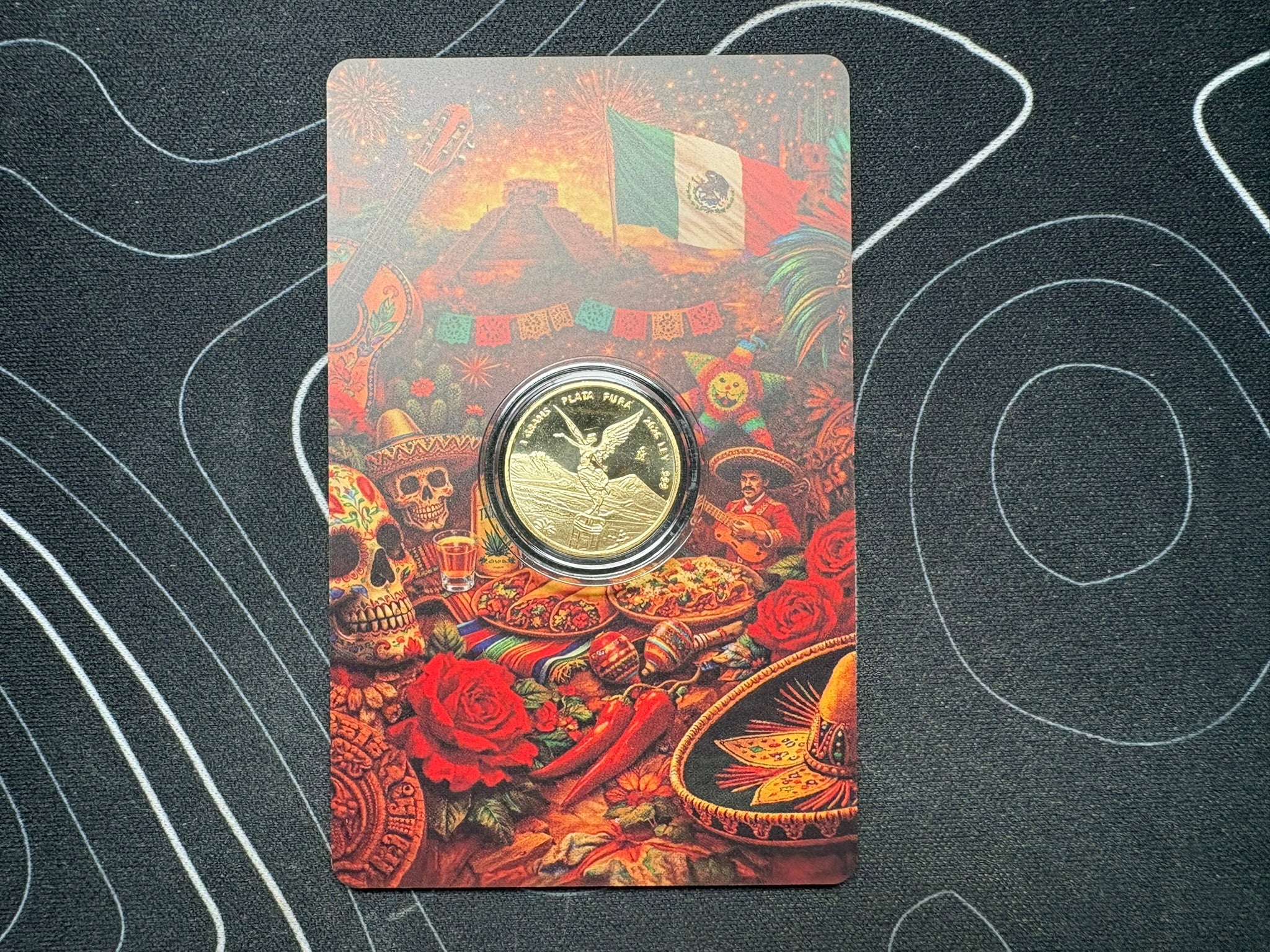 2026 Mexico Libertad Tribute 3 Gram .999 Silver gold gilded Art Medal