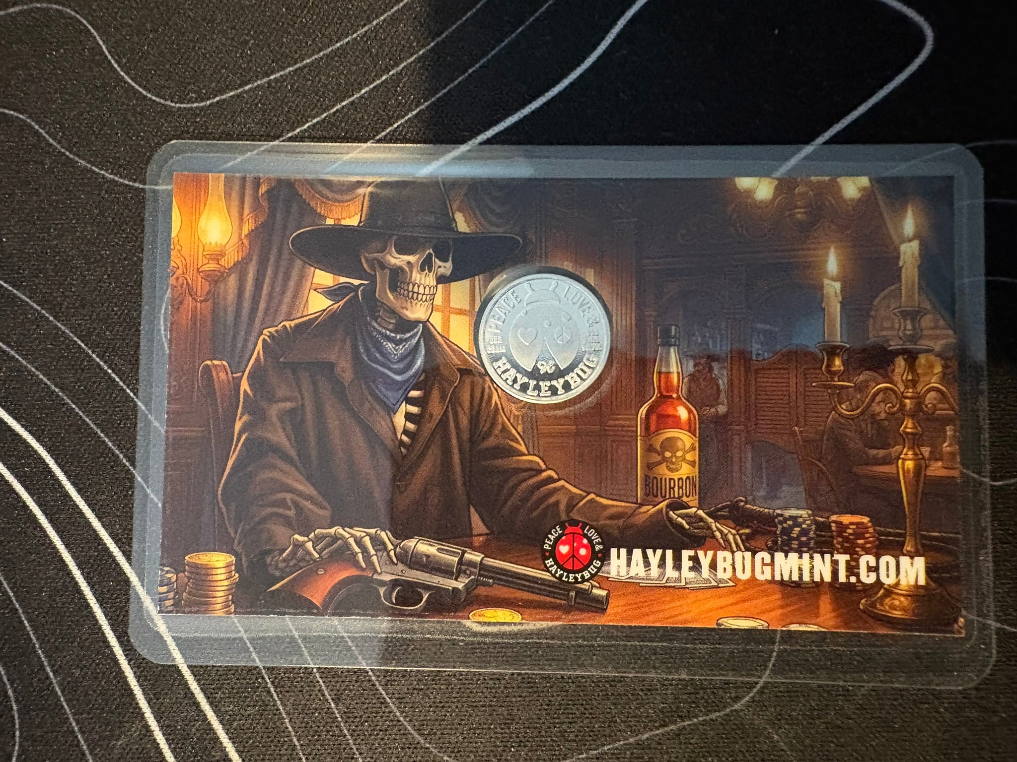 The Gambler One Gram 999 Fine Silver Coin - 2000 Limited Mintage