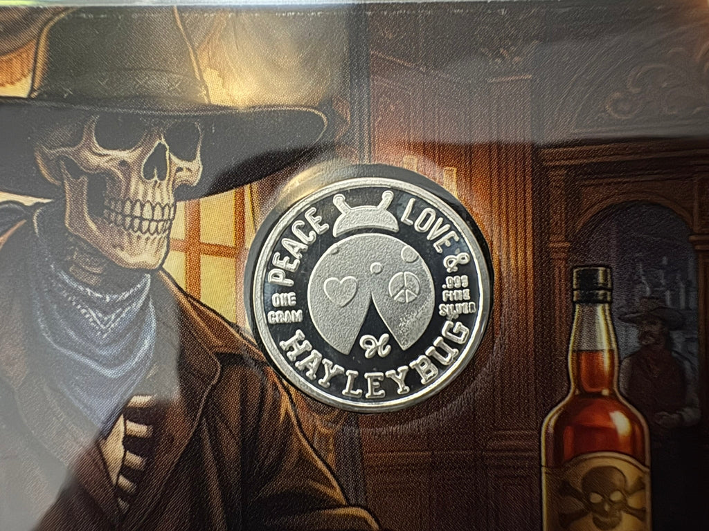 The Gambler One Gram 999 Fine Silver Coin - 2000 Limited Mintage