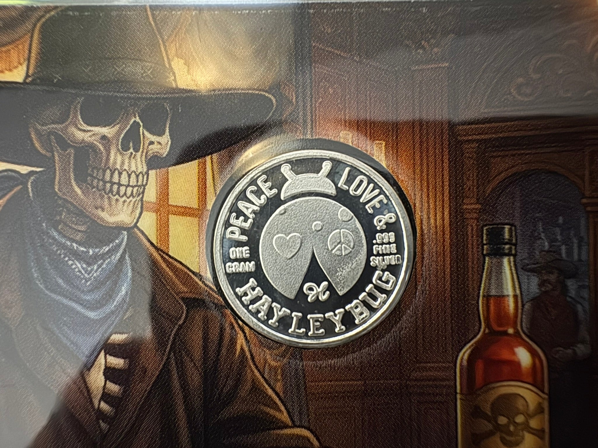 The Gambler One Gram 999 Fine Silver Coin - 2000 Limited Mintage