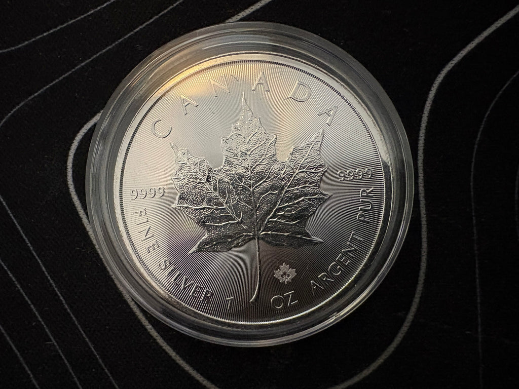 1 oz Canadian .9999 Silver Maple 2024 In Capsule | Royal Canadian Mint