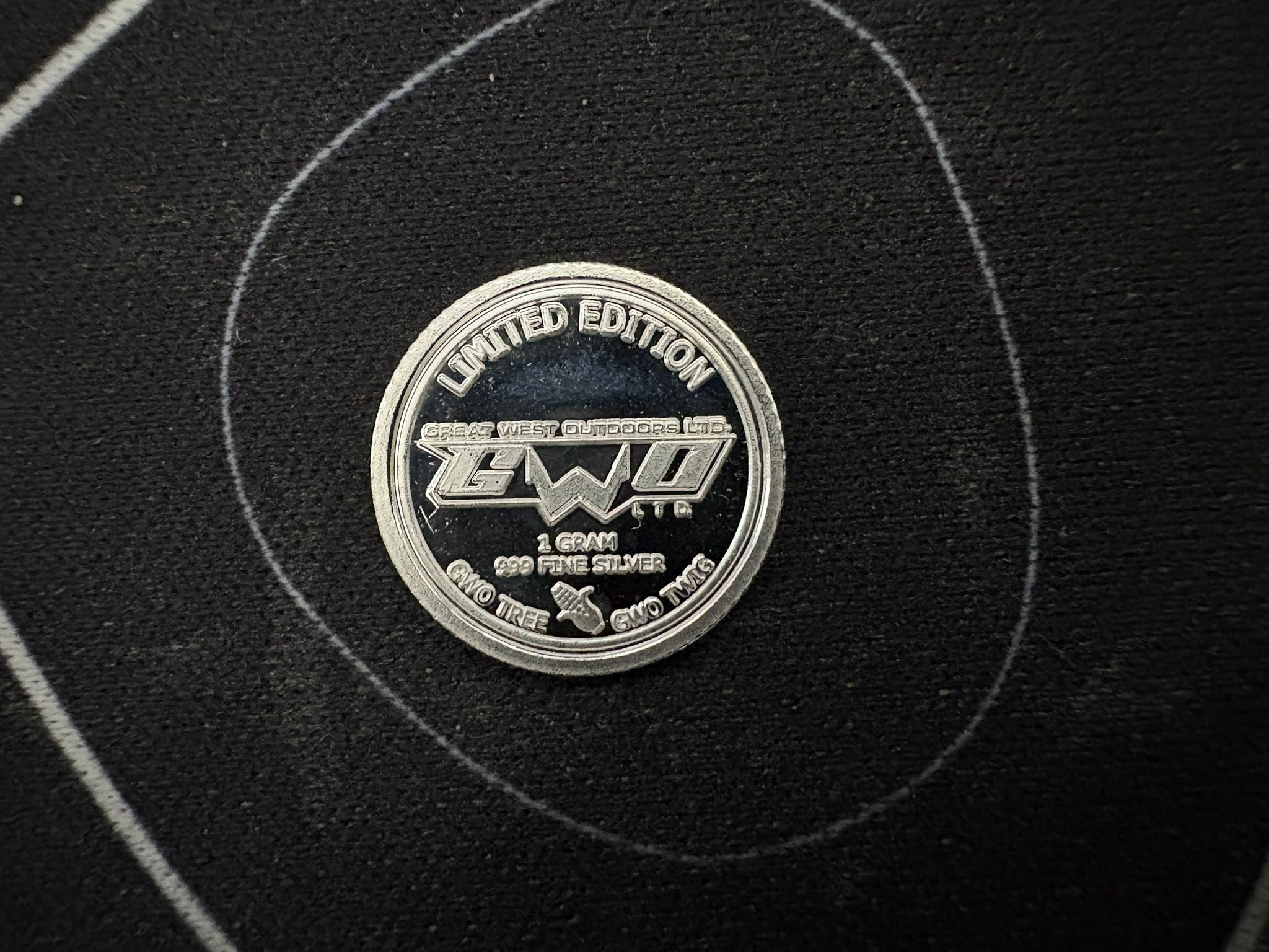 1g "Great West Outdoors Ltd" .999 Fine Silver Round