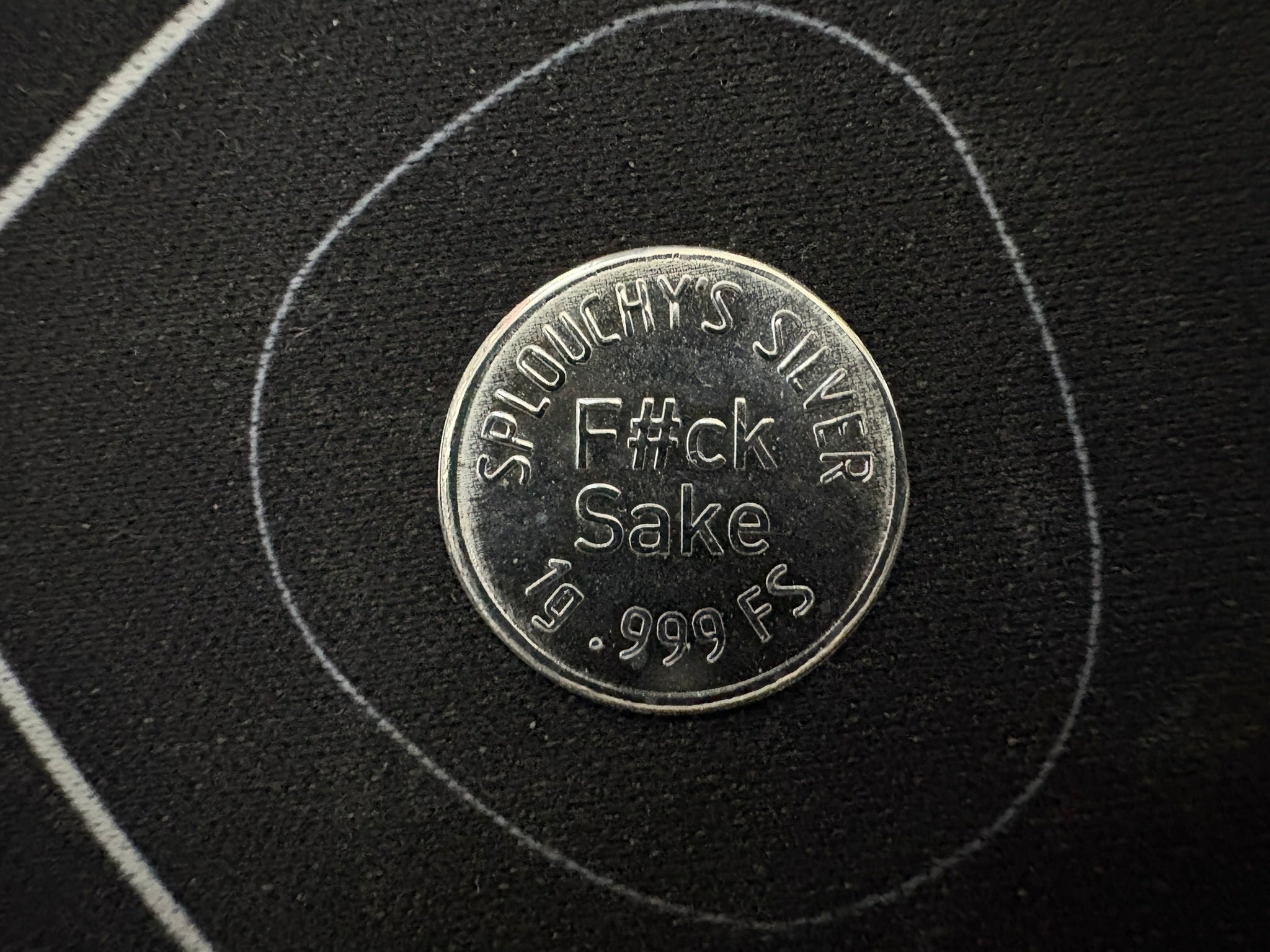 1g "F#CK SAKE" .999 Fine Silver Round