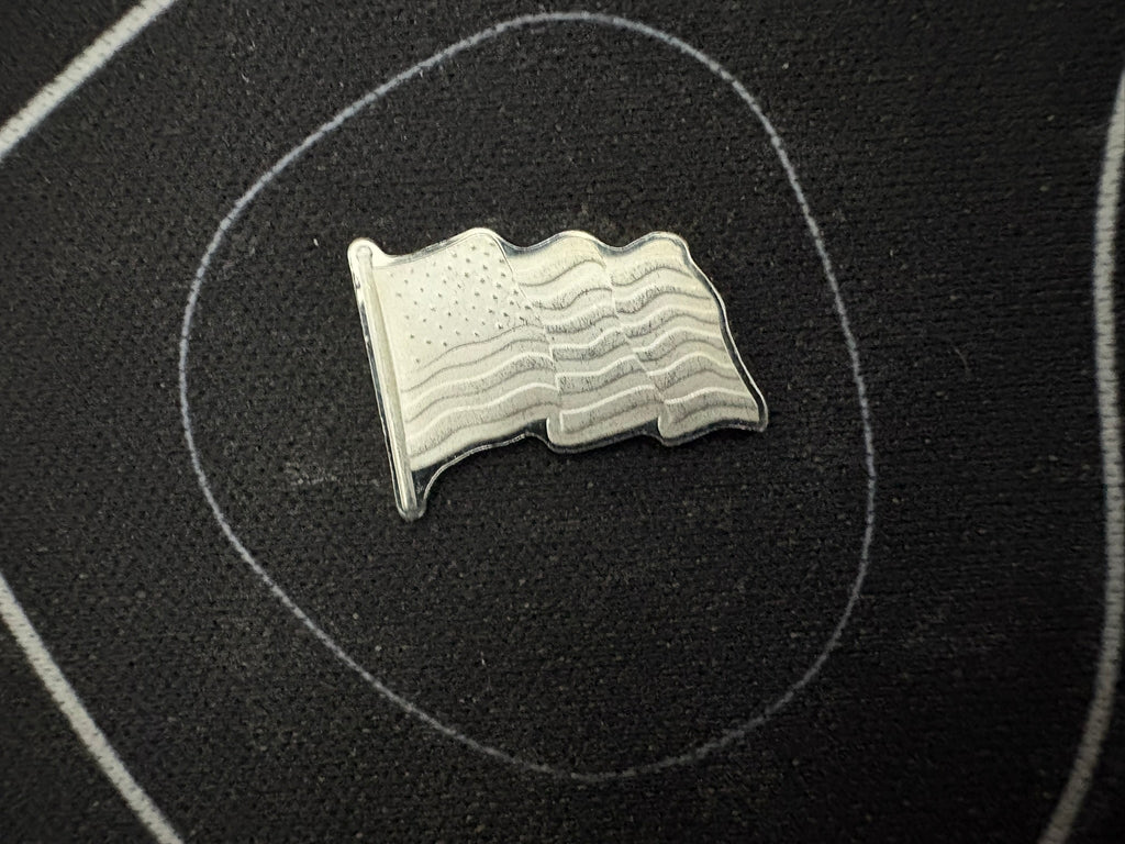 1g "American Flag" .999 Fine Silver Bar