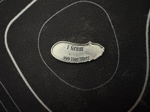 1g "Eggplant" .999 Fine Silver Bar