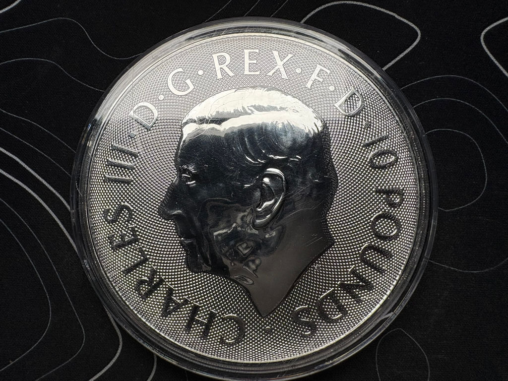 2024 Seymour Unicorn Tudor Beasts 10oz Silver Coin | The Royal Mint | CGT Exempt | Gems Bullion